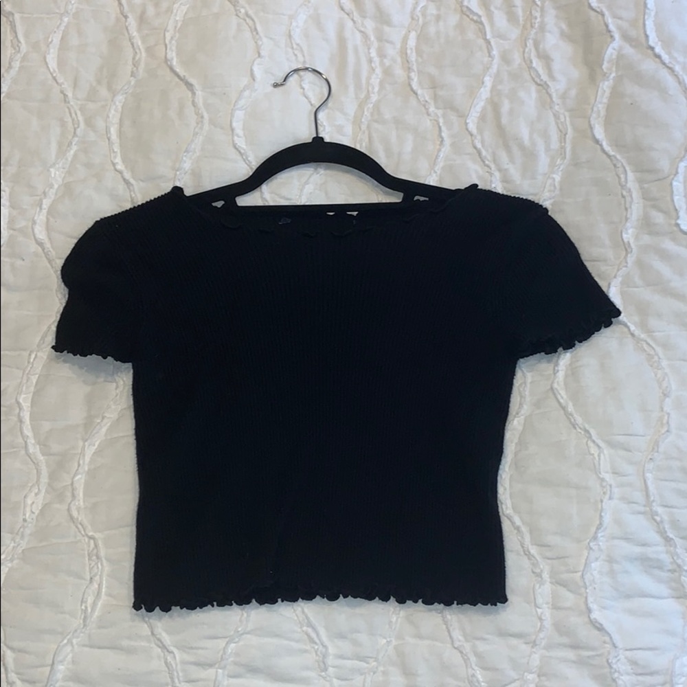 Black crop top